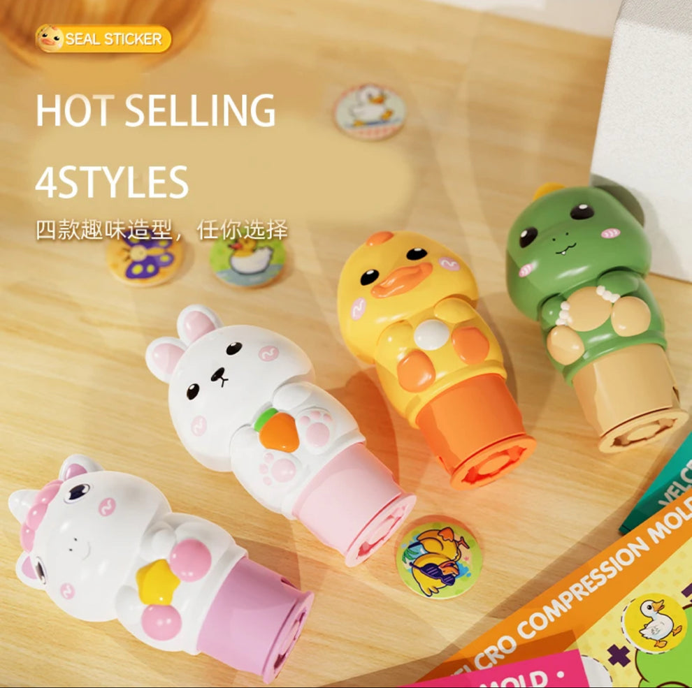 Magic stamper - 100 reusable stickers
