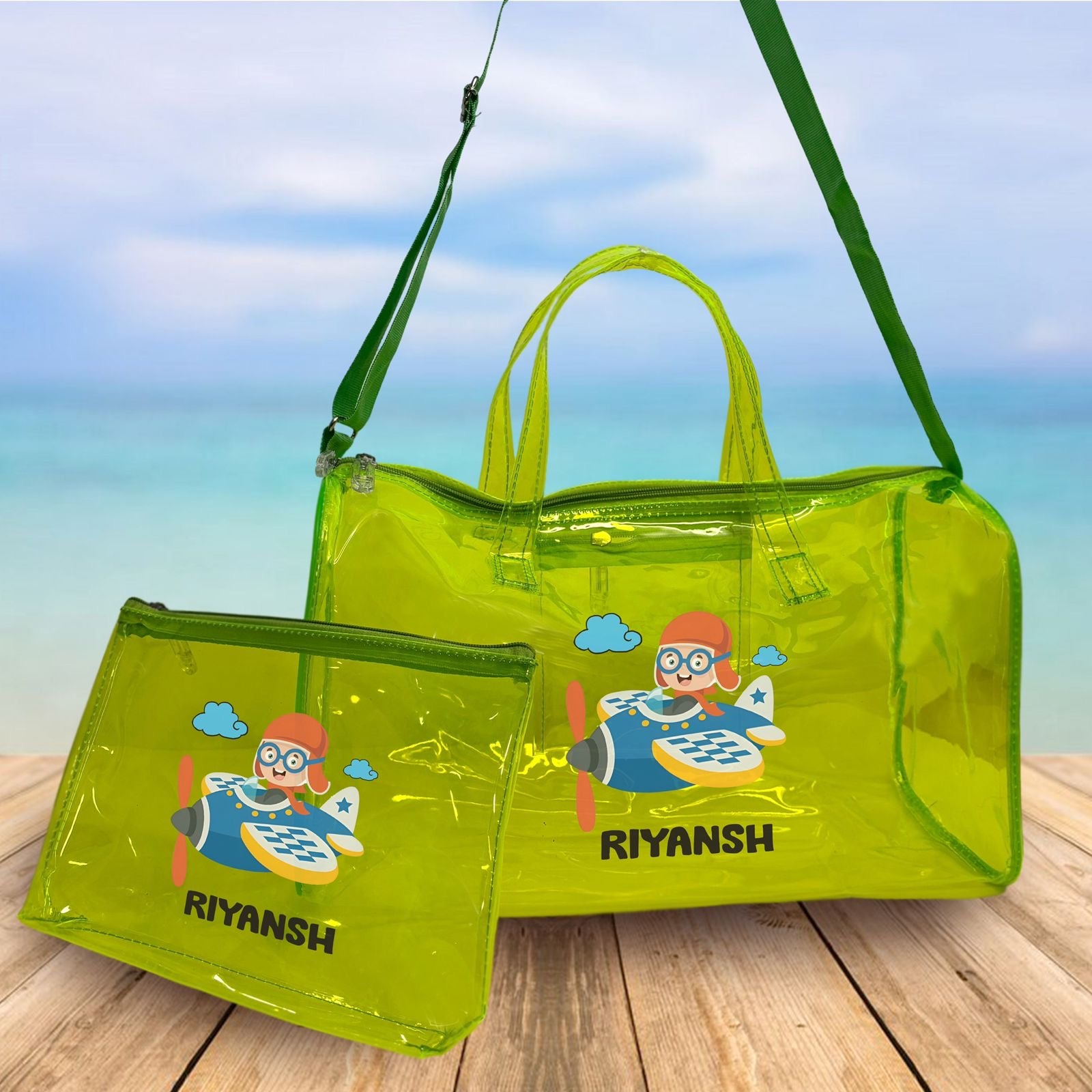 Personalised kids jelly bag with pouch