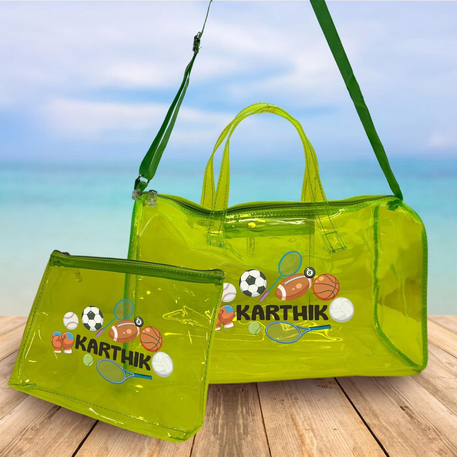Personalised kids jelly bag with pouch