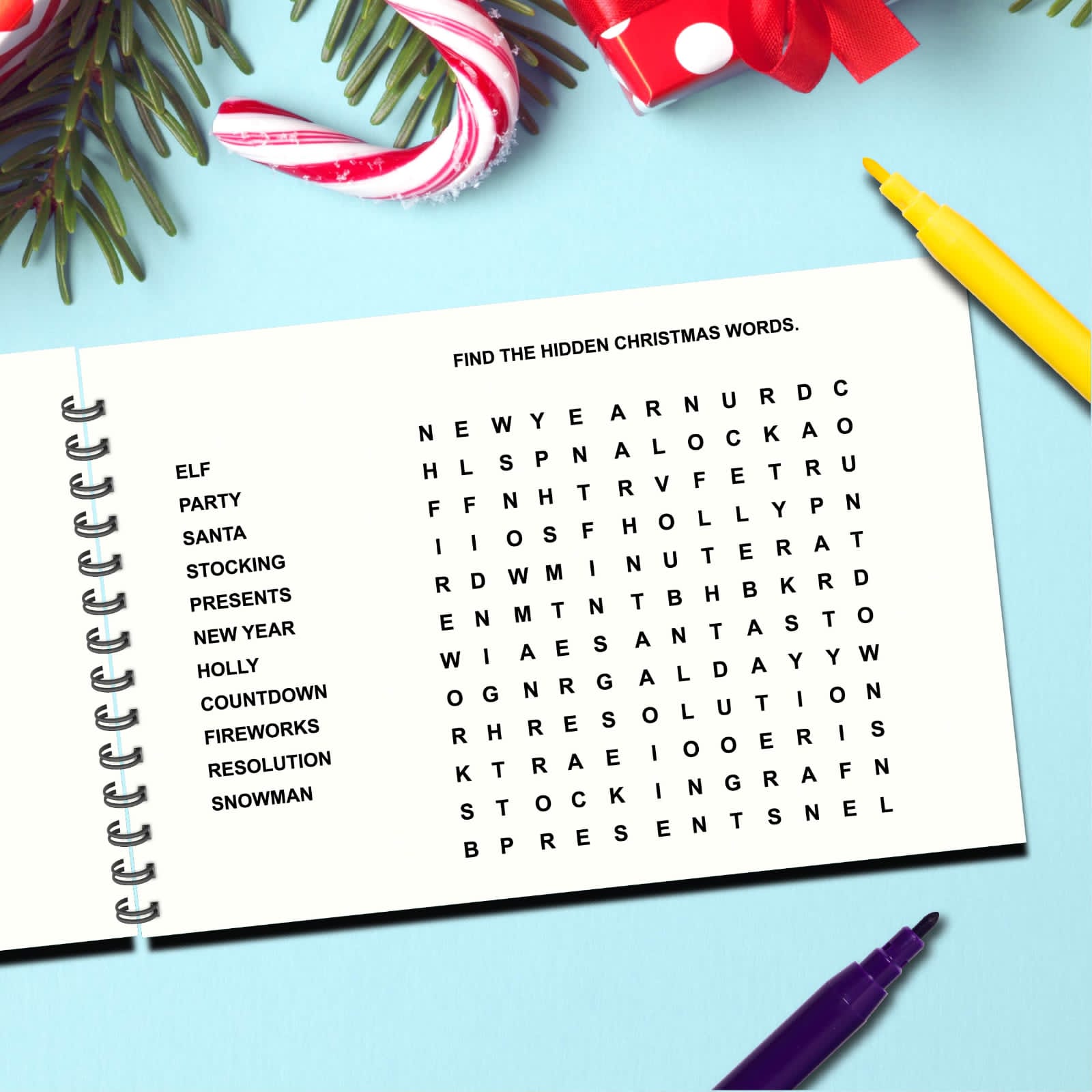 Christmas activity book