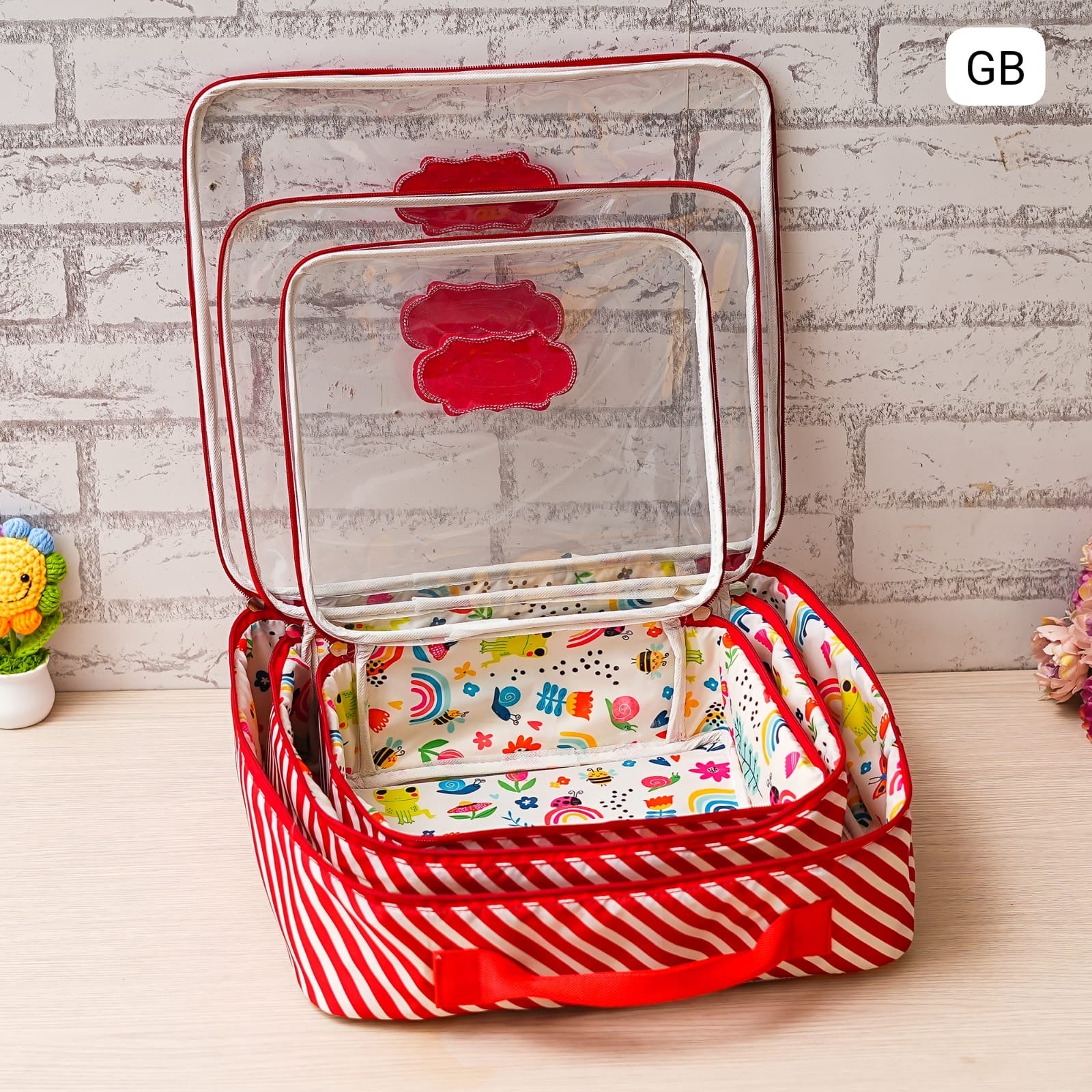 Personalised 3 piece organiser set