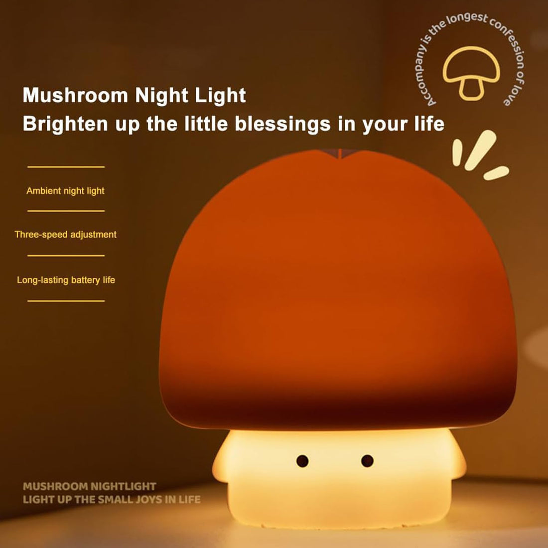 Cute mushroom lamp