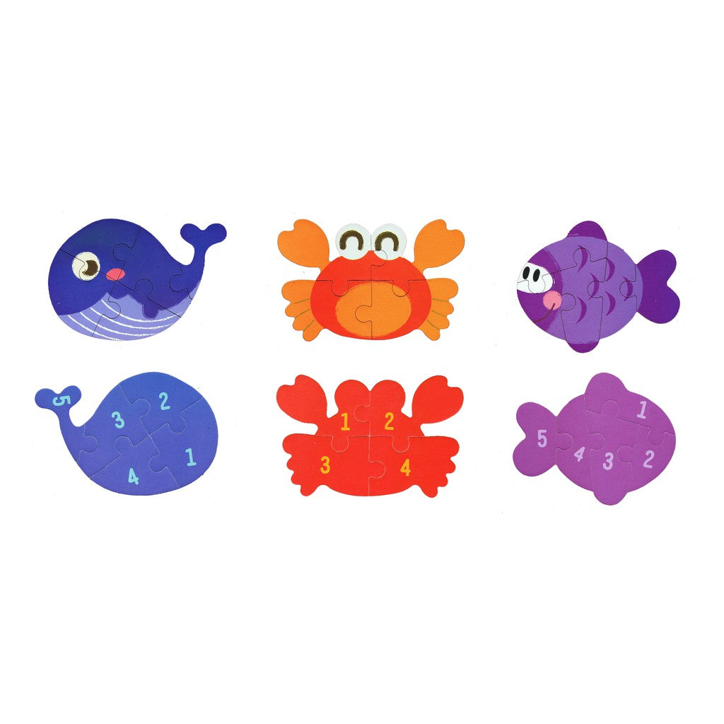 My first puzzle box water animals