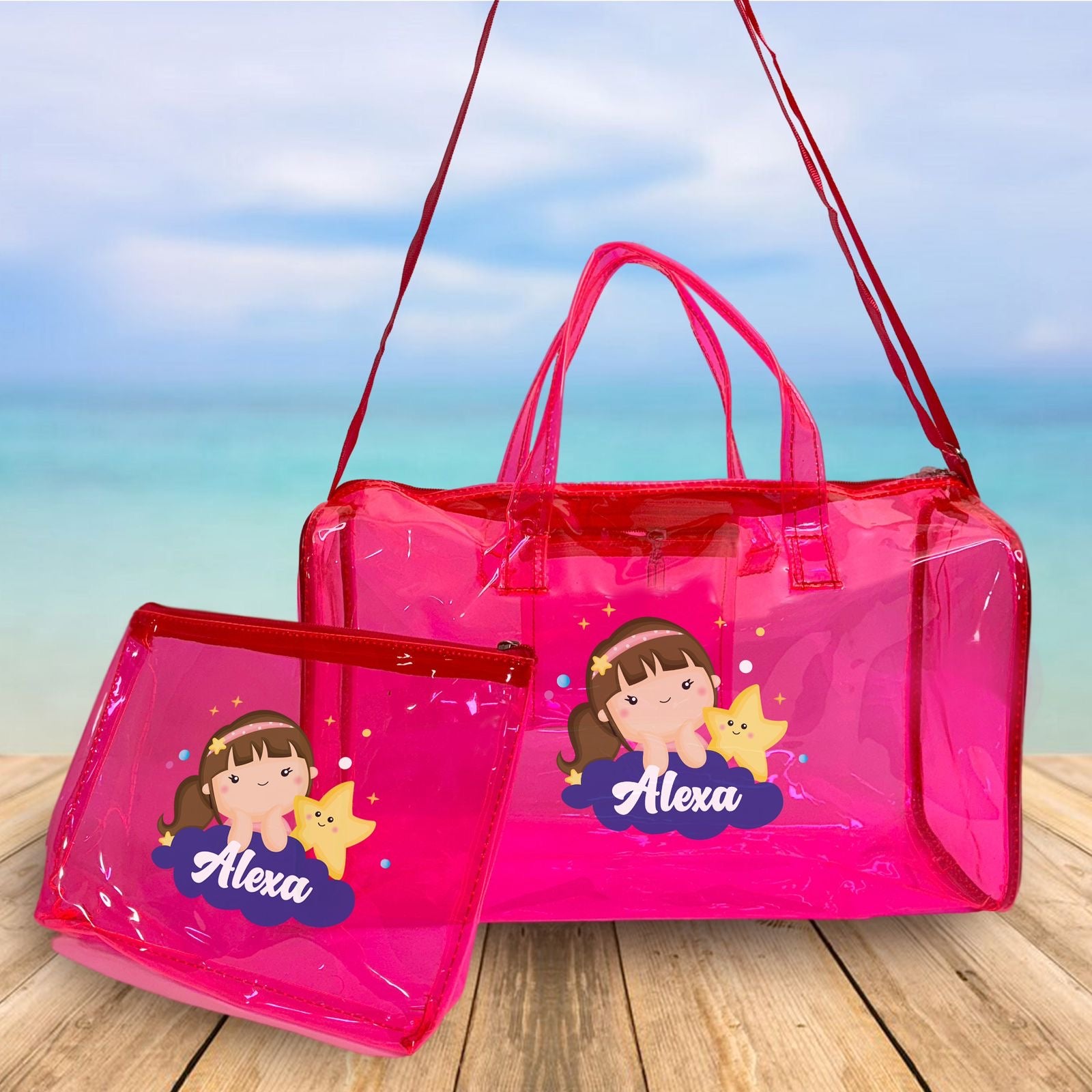 Personalised kids jelly bag with pouch
