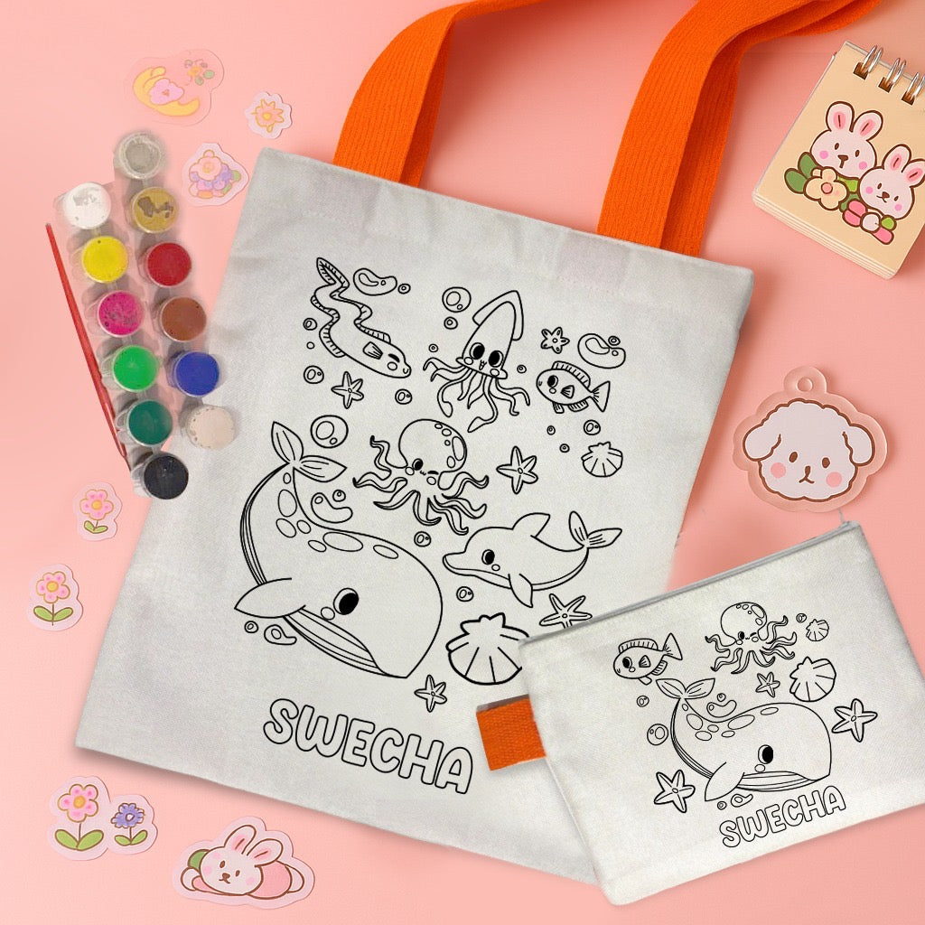 Personalised DIY bag pouch combo