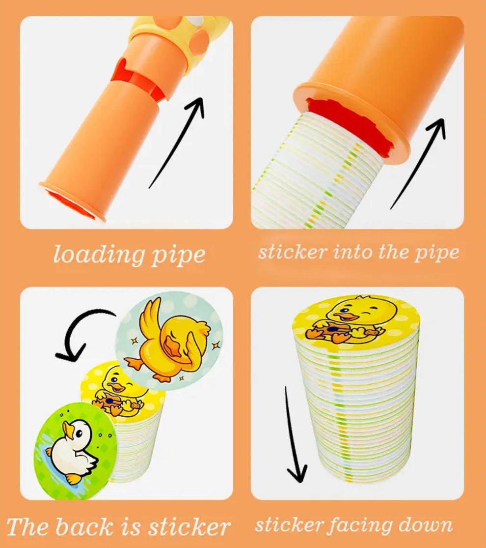 Magic stamper - 100 reusable stickers