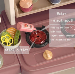 Kids interactive kitchen set
