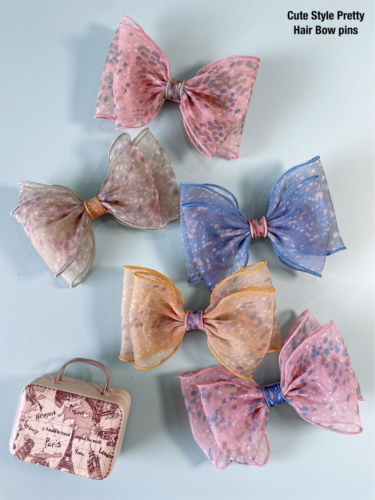 Cute Style Pretty Hair Bow Pins..