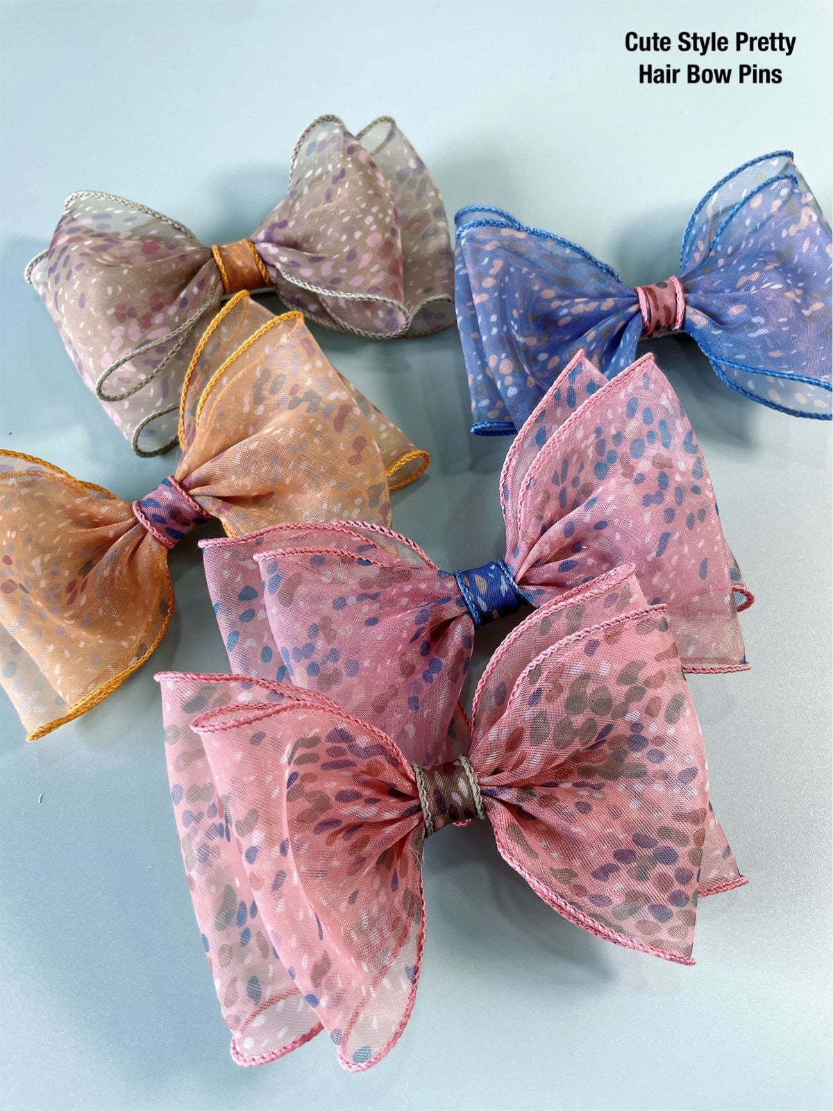Cute Style Pretty Hair Bow Pins..