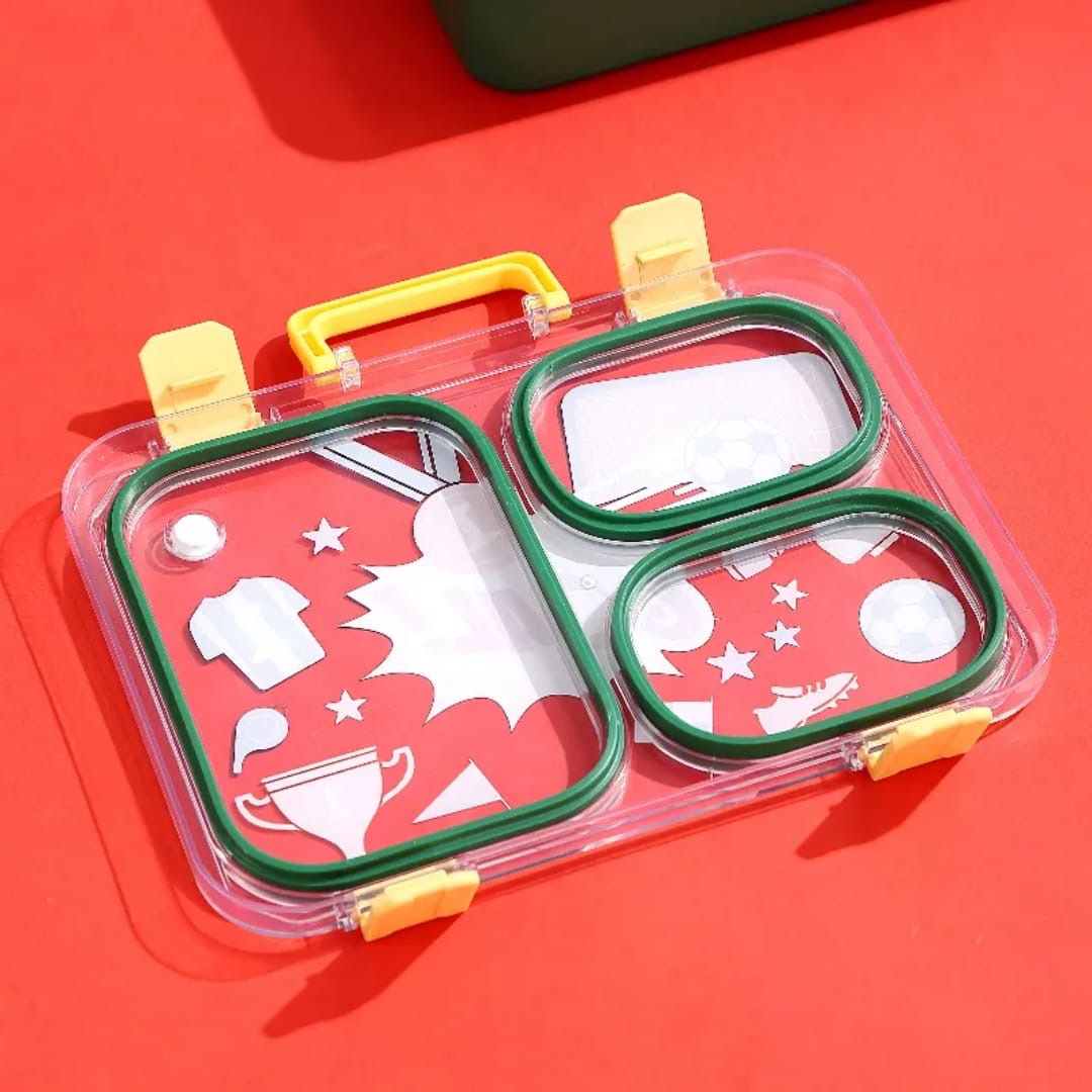 Stylish 3 grid lunch box