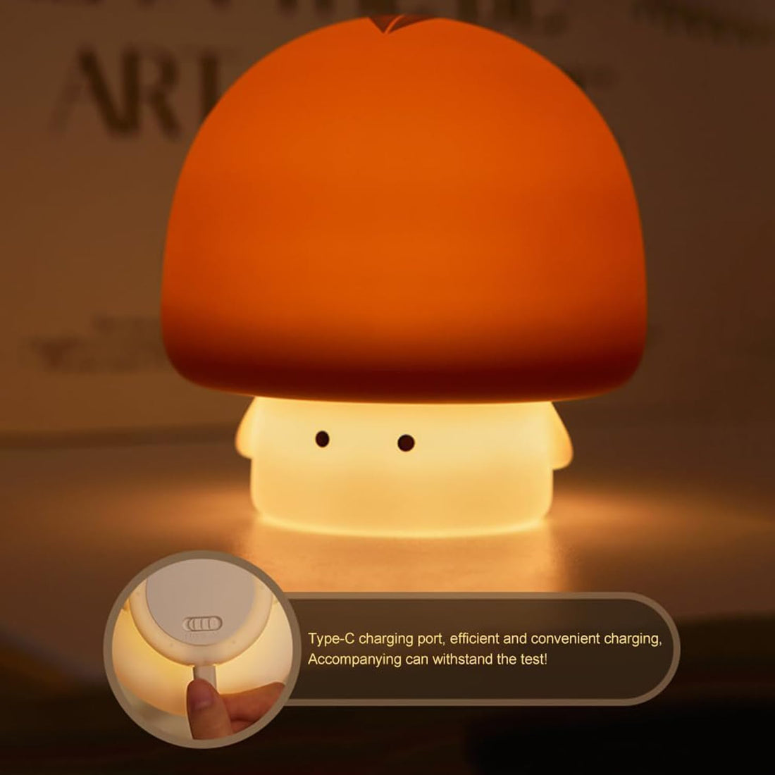 Cute mushroom lamp