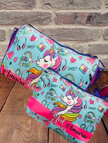 Personalised duffle combo