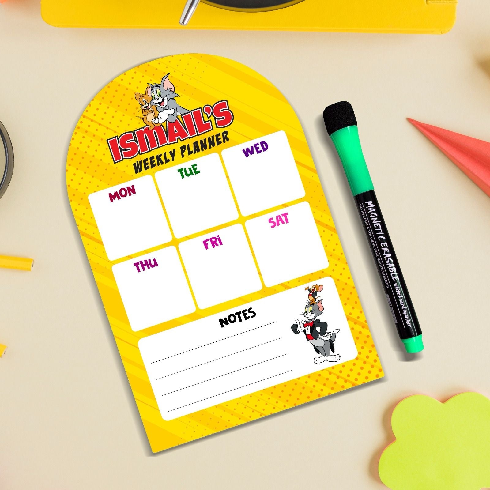 Personalised Weekly Planner
