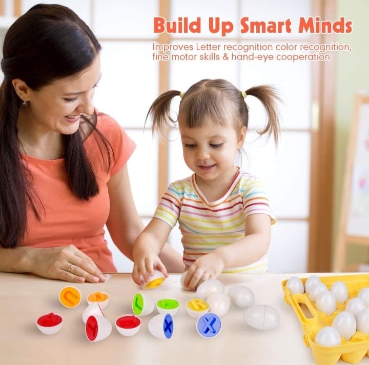 Egg matching alphabets