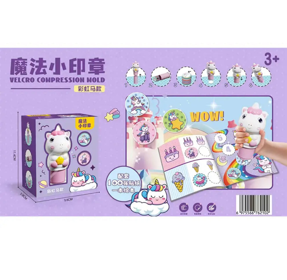 Magic stamper - 100 reusable stickers