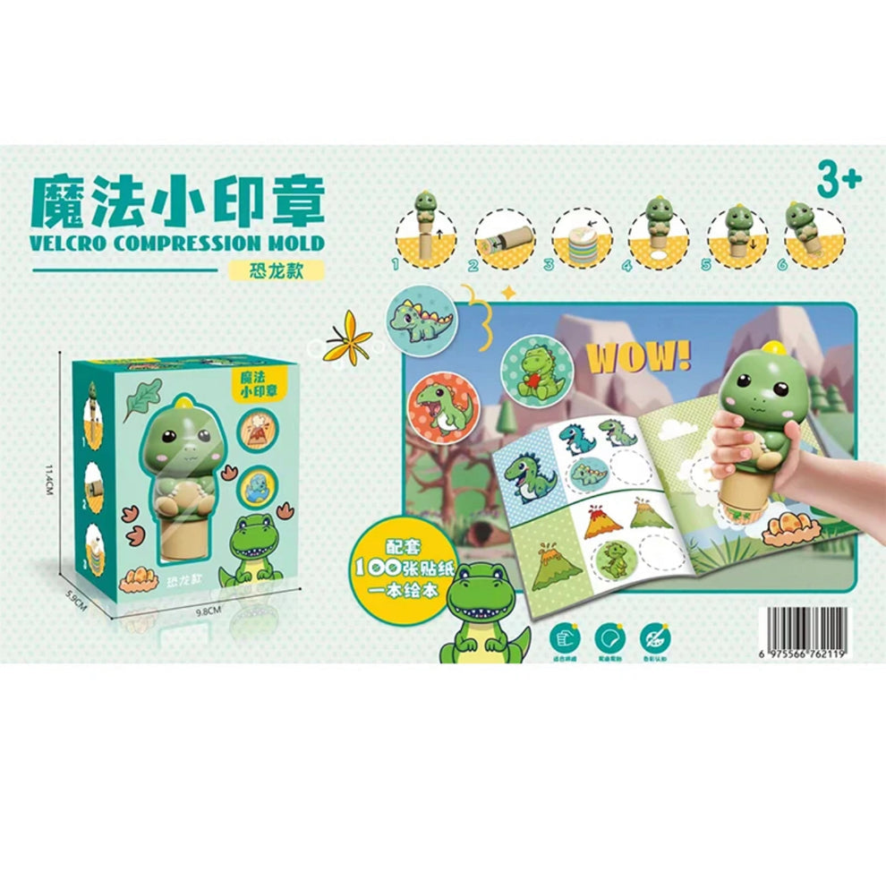 Magic stamper - 100 reusable stickers