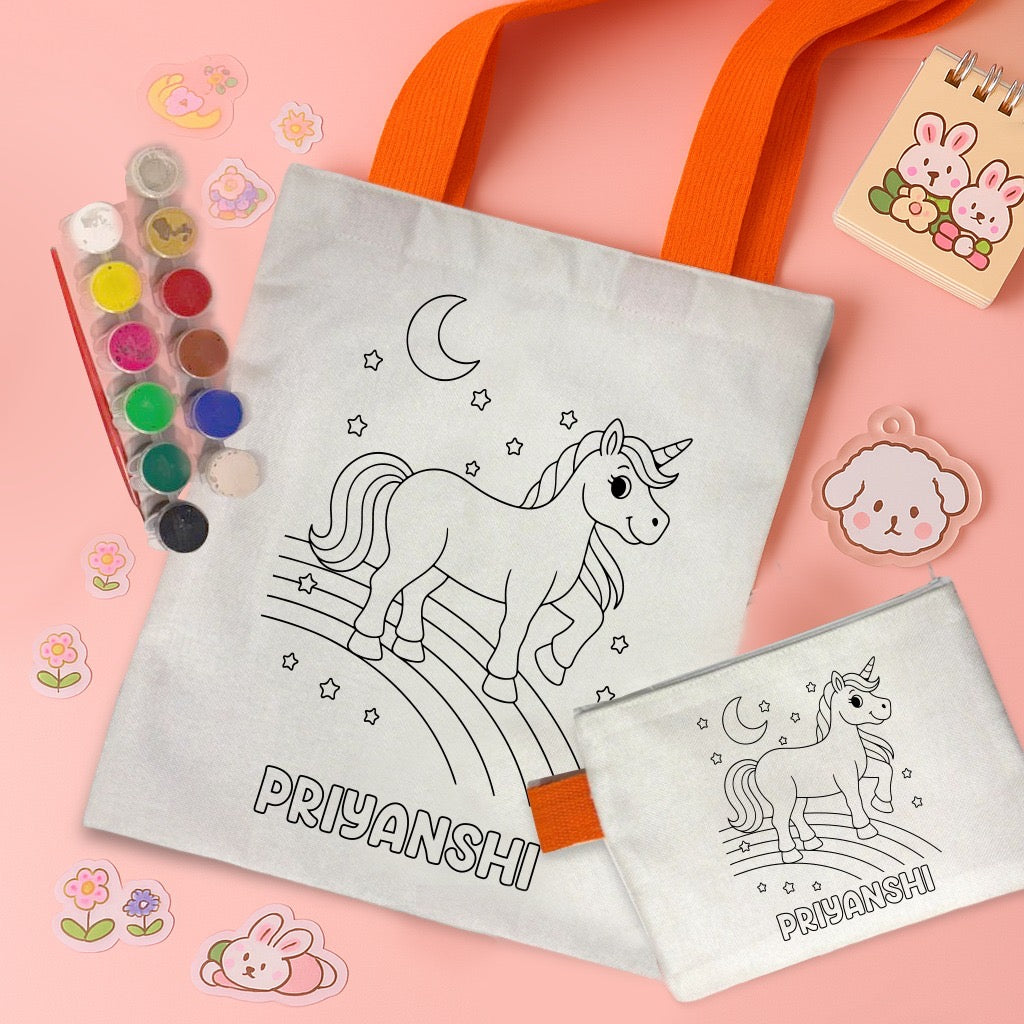 Personalised DIY bag pouch combo