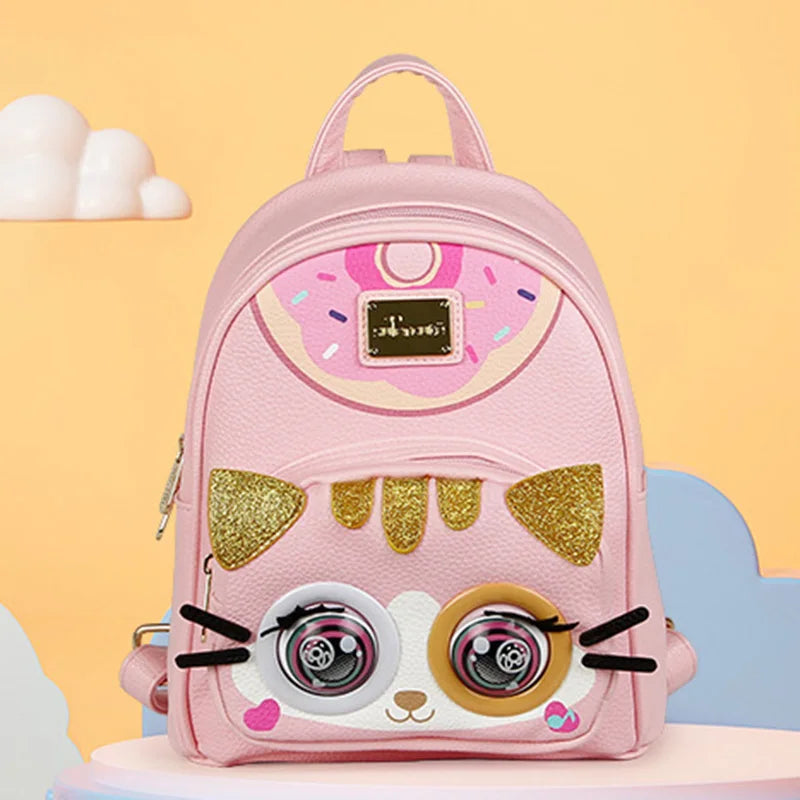 Interactive kids blink backpack