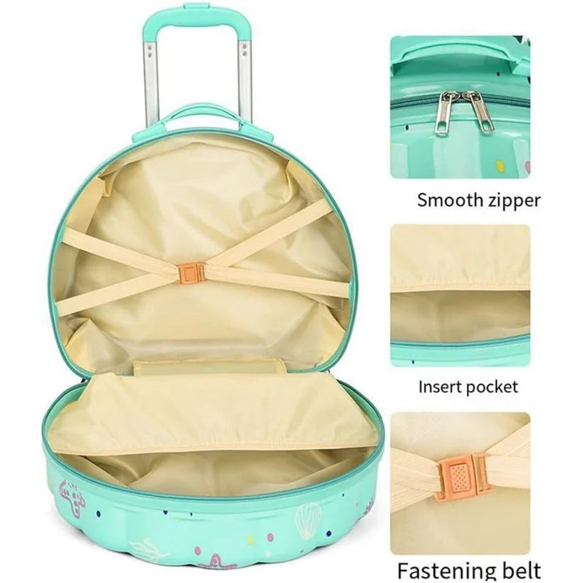 Sea shell trolley bag and vanity