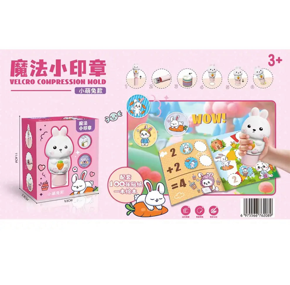 Magic stamper - 100 reusable stickers