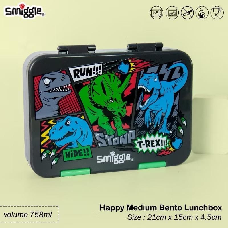 Smiggle Happy Bento Lunch Box Spill Free
