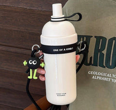 Vaccum steel hanging sipper bottles