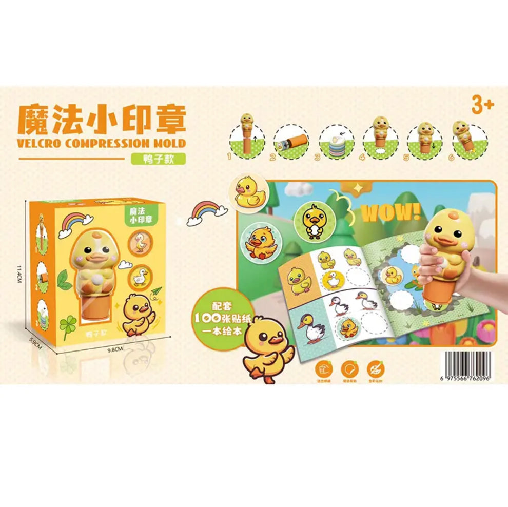 Magic stamper - 100 reusable stickers