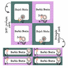 Label Combo -Fancy Flowers