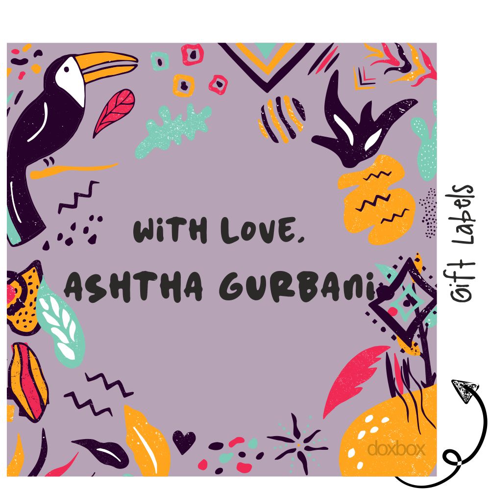 Gift Labels - Purple Tribal