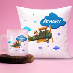 Persoanlised pillow and a mug
