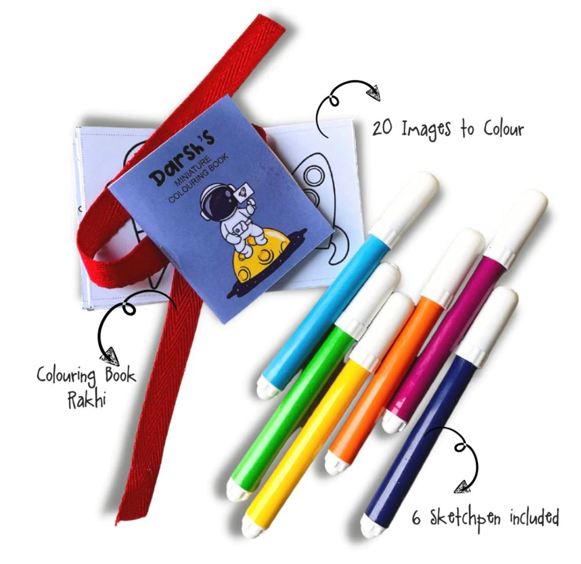 Colouring book rakhi