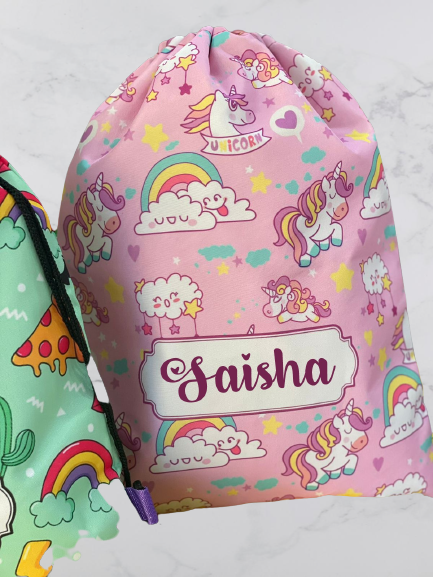 Personalised swim bags