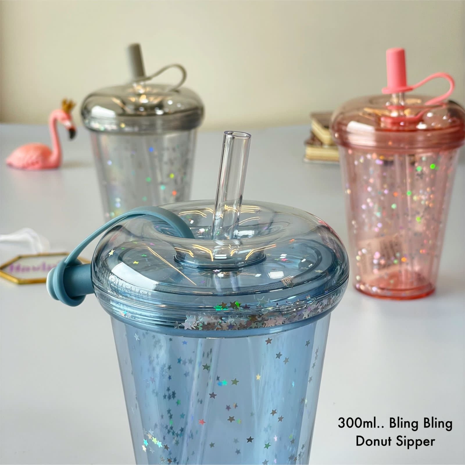 Bling bling donut sipper