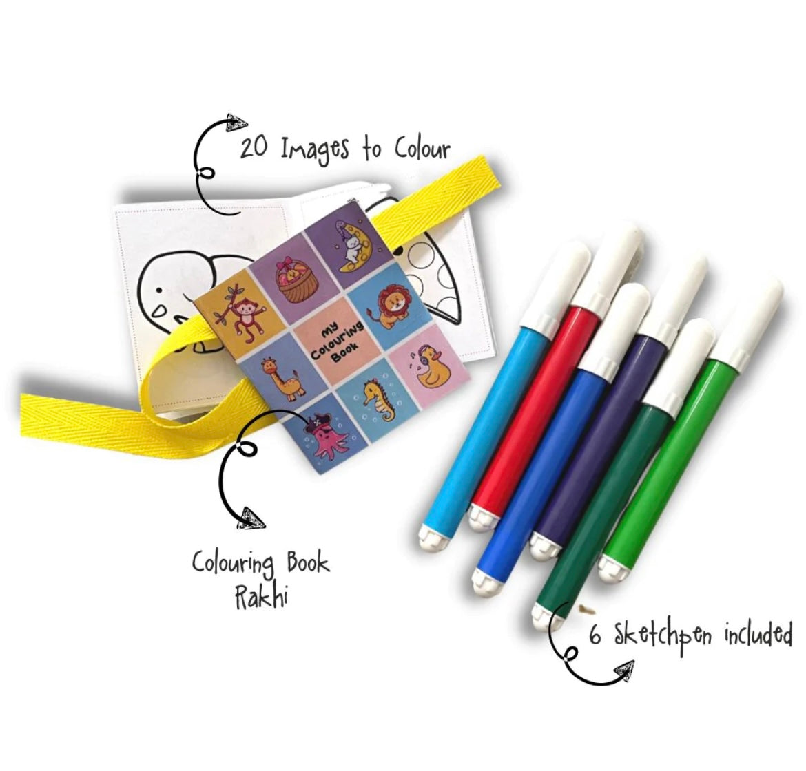 Colouring book rakhi
