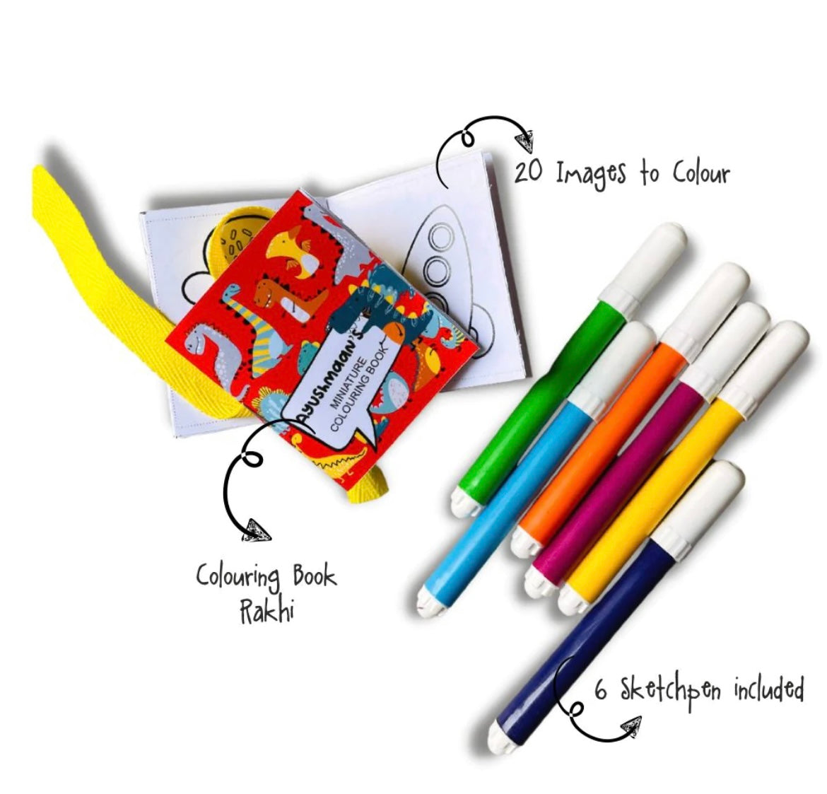 Colouring book rakhi