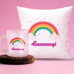 Persoanlised pillow and a mug