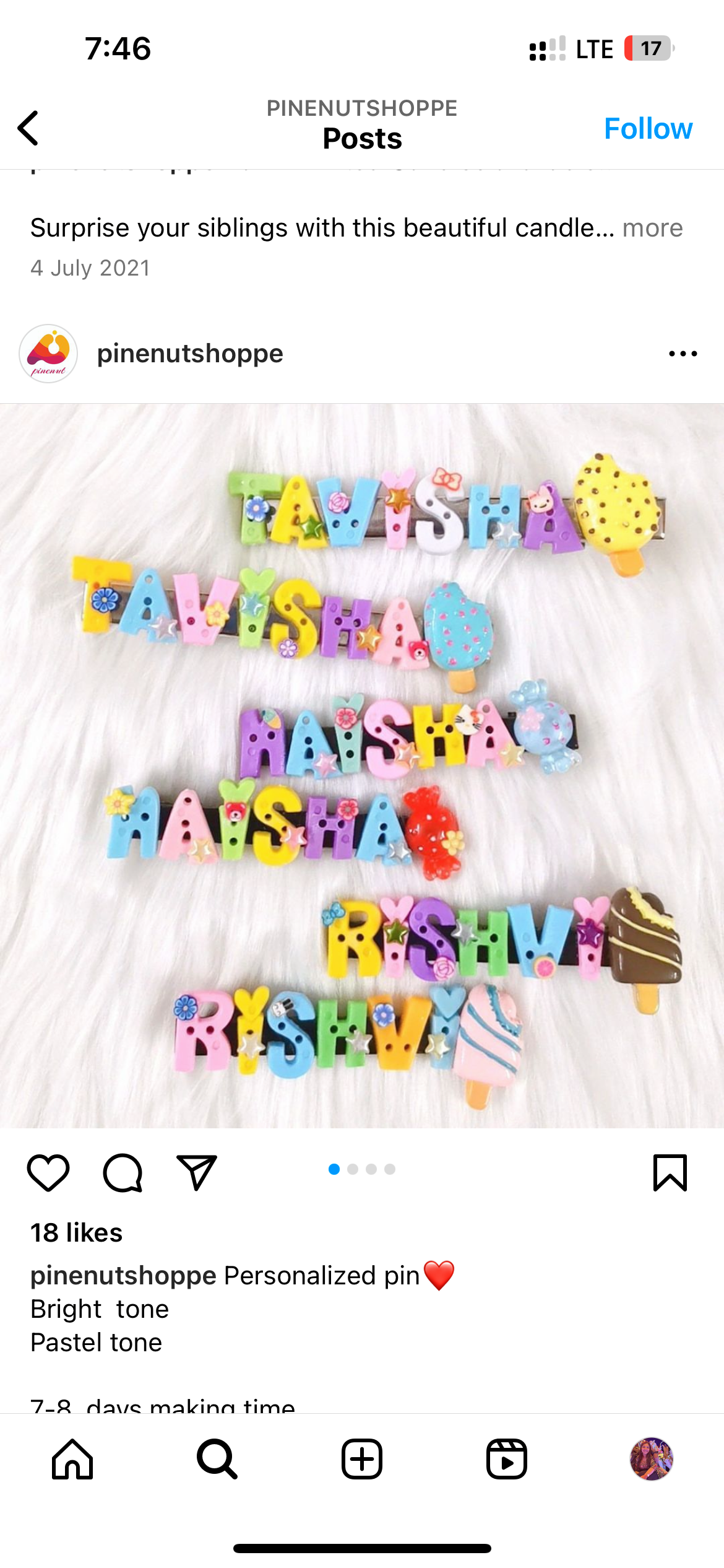 Personalised Hairclip